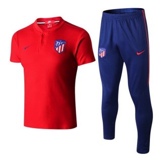 Polo Atlético de Madrid Ensemble Complet 2018 2019 Rouge