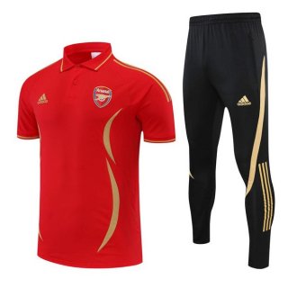 Polo Arsenal Ensemble Complet 2022 2023 Rouge