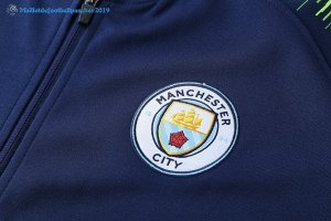 Survetement Manchester City 2018 2019 Bleu Vert