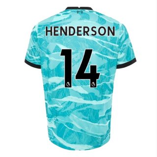 Maillot Liverpool NO.14 Henderson Exterieur 2020 2021 Bleu