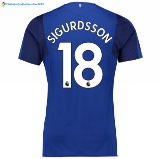 Maillot Everton Domicile Sigurdsson 2017 2018