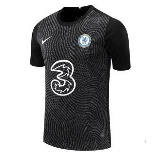 Thailande Maillot Chelsea Gardien 2020 2021 Noir Thailande Maillot Chelsea Gardien 2020 2021 Noir