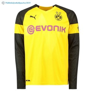 Maillot Borussia Dortmund Domicile ML 2018 2019 Jaune