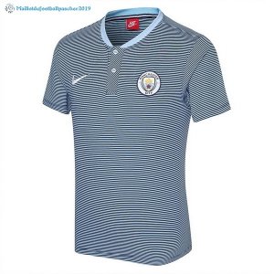 Polo Manchester City Ensemble Complet 2017 2018 Gris Clair