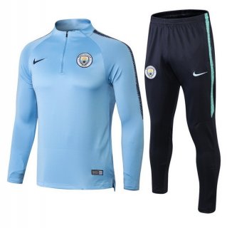 Survetement Manchester City 2018 2019 Bleu Noir