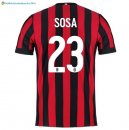 Maillot Milan Domicile Sosa 2017 2018