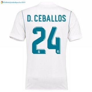 Maillot Real Madrid Domicile D.Ceballos 2017 2018 Maillot Real Madrid Domicile D.Ceballos 2017 2018
