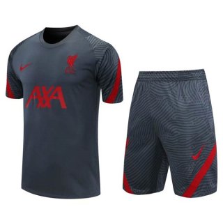 Entrainement Liverpool Ensemble Complet 2020 2021 Gris Rouge Entrainement Liverpool Ensemble Complet 2020 2021 Gris Rouge