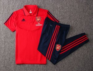 Polo Ensemble Complet Arsenal 2019 2020 Rouge Azul