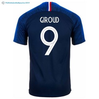 Maillot France Domicile Giroud 2018 Bleu Maillot France Domicile Giroud 2018 Bleu