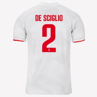 Maillot Juventus NO.2 De Sciglio Exterieur 2019 2020 Gris Blanc Maillot Juventus NO.2 De Sciglio Exterieur 2019 2020 Gris Blanc