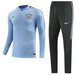 Survetement Manchester City 2017 2018 Bleu Clair Gris