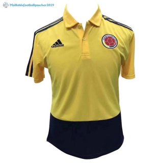 Polo Columbia 2018 Jaune Bleu