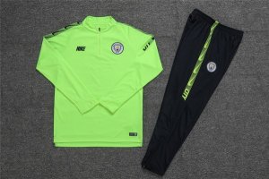 Survetement Manchester City 2019 2020 Vert Fluorescente