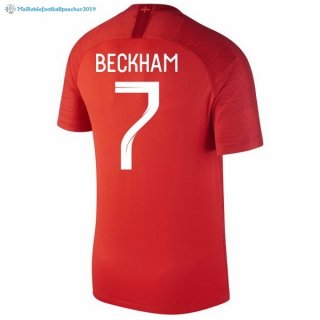 Maillot Angleterre Exterieur Beckham 2018 Rouge Maillot Angleterre Exterieur Beckham 2018 Rouge