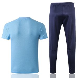 Polo Ensemble Complet Manchester City 2018 2019 Bleu Clair