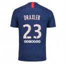 Maillot Paris Saint Germain NO.23 Draxler Domicile 2019 2020 Bleu