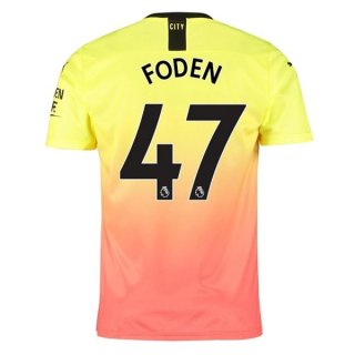 Maillot Manchester City NO.47 Foden Third 2019 2020 Orange