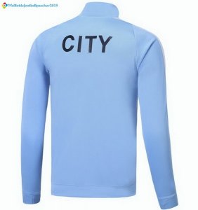 Survetement Manchester City 2017 2018 Bleu Clair Noir