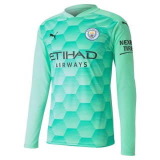 Thailande Maillot Manchester City Exterieur ML Gardien 2020 2021 Vert Thailande Maillot Manchester City Exterieur ML Gardien 2020 2021 Vert