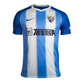 Maillot Málaga Domicile 2018 2019 Bleu Blanc