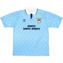 Maillot Lazio Domicile Retro 1991 1992 Bleu Clair