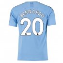 Maillot Manchester City NO.20 Bernardo Domicile 2019 2020 Bleu