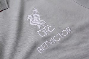 Polo Ensemble Complet Liverpool 2018 2019 Gris Noir