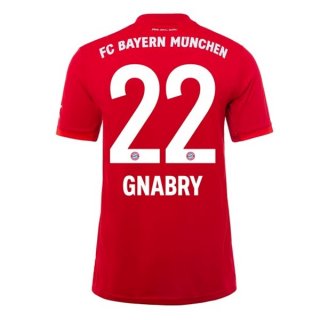 Maillot Bayern Munich NO.22 Gnabry Exterieur 2019 2020 Blanc