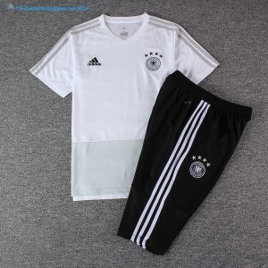 Maillot Entrainement Allemagne Ensemble Complet 2018 Blanc Noir