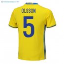 Maillot Sweden Domicile Olsson 2018 Jaune