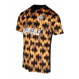 Thailande Maillot Marseille Influence Black Orange