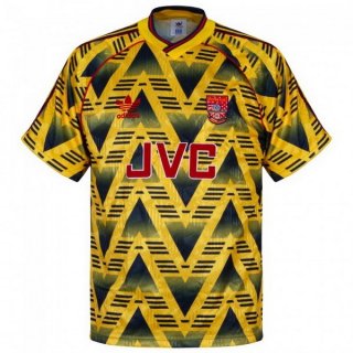 Thailande Maillot Arsenal Exterieur Retro 1991 1993 Jaune