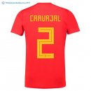 Maillot Espagne Domicile Carvajal 2018 Rouge