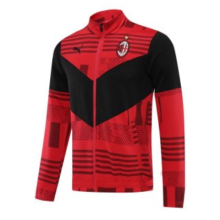 Veste AC Milan 2022 2023 Rouge Noir Veste AC Milan 2022 2023 Rouge Noir