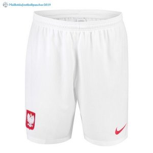 Pantalon Pologne Domicile 2018 Blanc