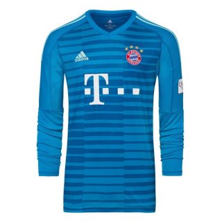 Maillot Bayern Munich Exterieur ML Gardien 2018 2019 Bleu