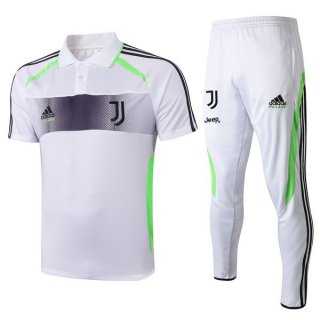 Polo Ensemble Complet Juventus 2019 2020 Blanc Gris