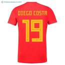 Maillot Espagne Domicile Diego Costa 2018 Rouge