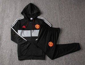 Survetement Manchester United 2019 2020 Noir Rouge Gris