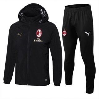 Coupe Vent AC Milan Ensemble Complet 2018 2019 Noir Coupe Vent AC Milan Ensemble Complet 2018 2019 Noir