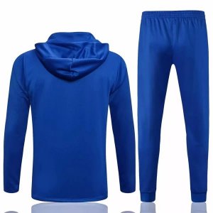 Sweat Shirt Capuche Barcelona 2021 2022 Bleu