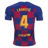 Maillot Barcelona NO.4 I.Rakitic Domicile 2019 2020 Bleu Rouge