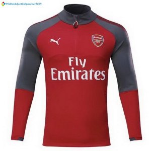 Survetement Arsenal 2017 2018 Rouge Marine Gris