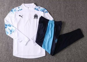 Survetement Marseille 2020 2021 Blanc Bleu