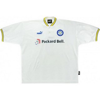 Thailande Maillot Leeds United Domicile Retro 1997 1998 Blanc