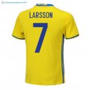 Maillot Sweden Domicile Larsson 2018 Jaune