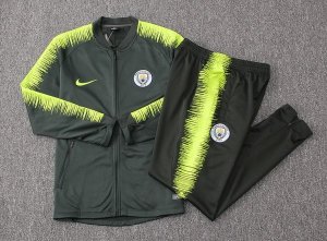 Survetement Manchester City 2018 2019 Vert Jaune