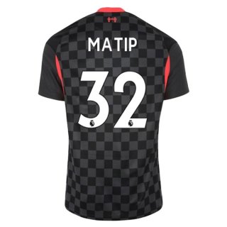 Maillot Liverpool NO.32 Matip Third 2020 2021 Noir Maillot Liverpool NO.32 Matip Third 2020 2021 Noir