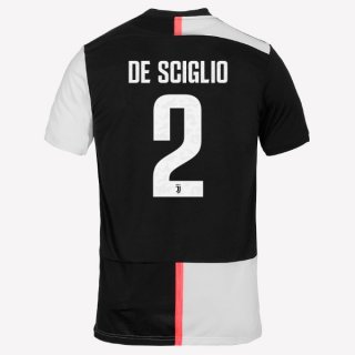 Maillot Juventus NO.2 De Sciglio Domicile 2019 2020 Blanc Noir Maillot Juventus NO.2 De Sciglio Domicile 2019 2020 Blanc Noir